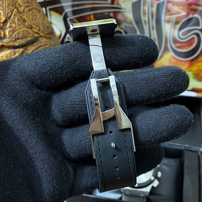 Premium Half Skeleton Watch - Black