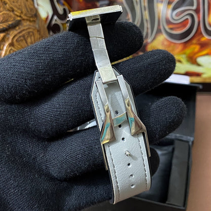 Premium Half Skeleton Watch - White